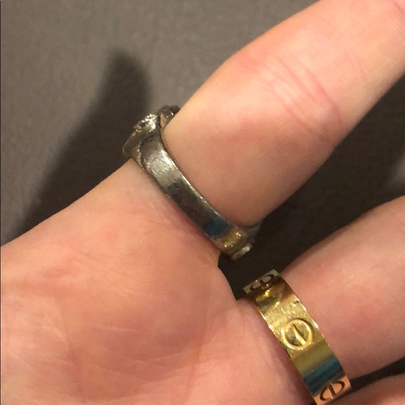 Floral Rhinestone Ring - Picture 2 of 2